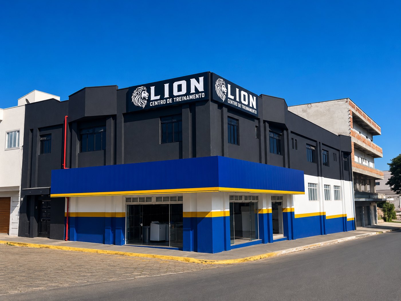 Fachada do Lion CT, centro de treinamento em Boa Esperança/MG